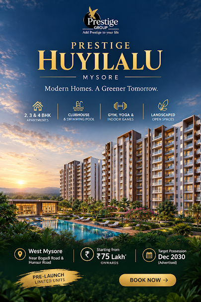 Prestige Huyilalu Mysore apartment project overview, Huyilalu West Mysore